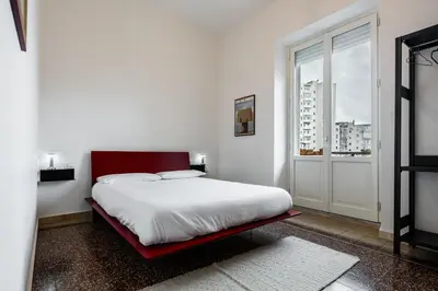 Letto o letti in una camera di Al Dio Bes
