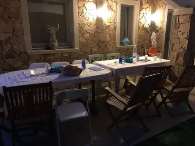Area soggiorno di Residence Elegance Villa La Sterlizia Porto Pino