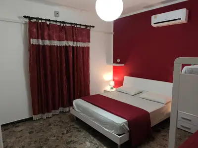 Letto o letti in una camera di Casa Flavio