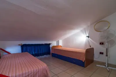 Letto o letti in una camera di Casa Lentisco