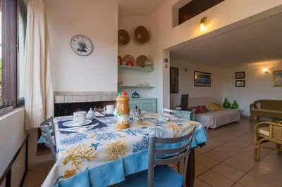 Area soggiorno di Casa Lentisco