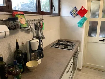 Cucina o angolo cottura di Villa del Brigante, 200m from the beach, 80m², 2 bedrooms, 4-5 persons