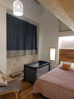 Letto o letti in una camera di Core Cagliari