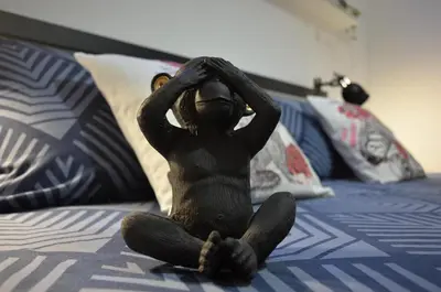 Letto o letti in una camera di Villa Settimia a 50 mt dalla spiaggia!