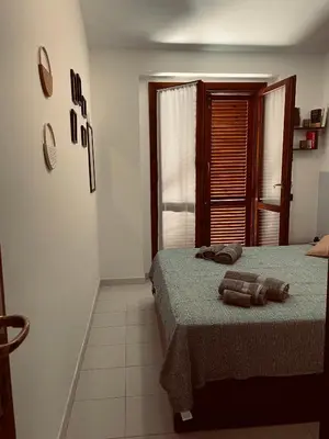 Letto o letti in una camera di Casa Jane