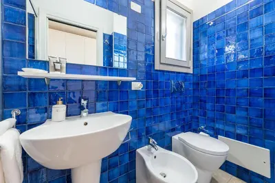 Bagno di DOMUS MARIS Villa Charmant Porto Giunco Notteri VILLASIMIUS