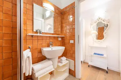 Bagno di DOMUS MARIS Villa Charmant Porto Giunco Notteri VILLASIMIUS