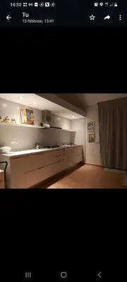 Cucina o angolo cottura di Casetta del cuore intero appartamento con camino