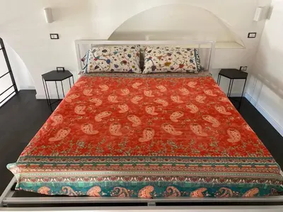 Letto o letti in una camera di Casa Flora, a panoramic flat with free car parking