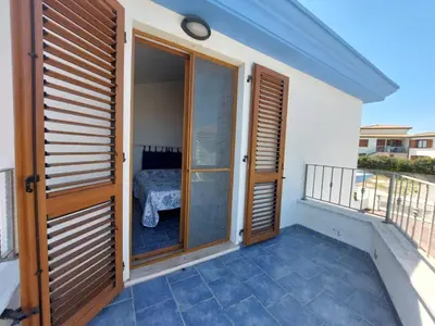 Balcone o terrazza di cala di seta