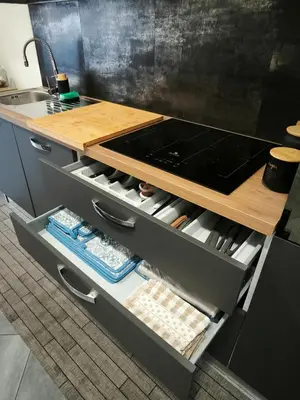 Cucina o angolo cottura di Bidda Mores Appartamenti- Il Cacciatore