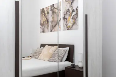 Letto o letti in una camera di Costa Ovest Apartment Waves