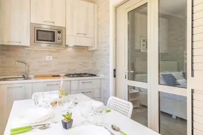 Cucina o angolo cottura di Free Beach 1240 - 50 mt from the beach