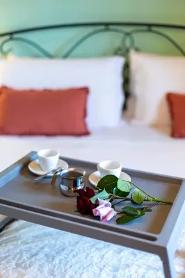 Letto o letti in una camera di Villa Rachele first floor Private Pool