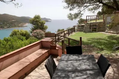 Paesaggio naturale nelle vicinanze della villa