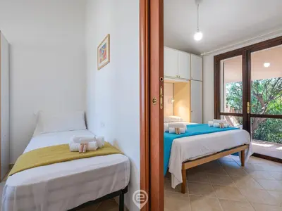 Letto o letti in una camera di Sunny Garden House