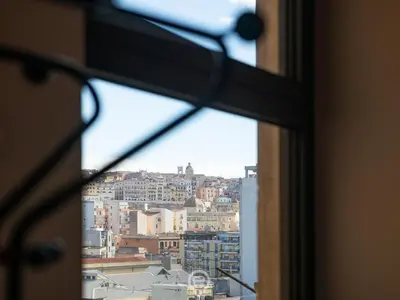 Vista generica su Cagliari o vista sulla città dall'interno dell'appartamento