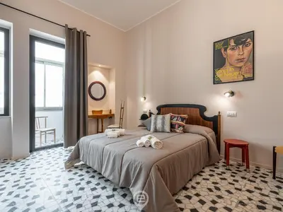 Letto o letti in una camera di Harbor View Apartment