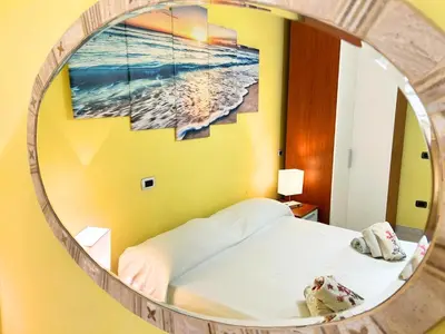 Letto o letti in una camera di Cabras, Vacanze A Due Passi Dal Mare