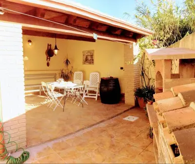 Patio o area all'aperto di B&B Su Frori Arrubiu