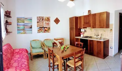 Cucina o angolo cottura di B&B Su Frori Arrubiu