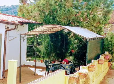 Patio o area all'aperto di casa panoramica