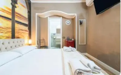 Letto o letti in una camera di Yaki Domo