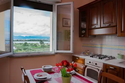 Cucina o angolo cottura di La Playa di Ponente