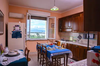 Cucina o angolo cottura di La Playa di Ponente