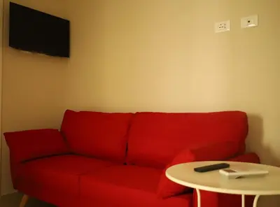 Area soggiorno di Boedo Apartments