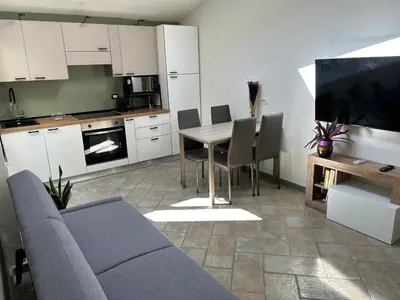 Cucina o angolo cottura di Appartamento vicino spiaggia