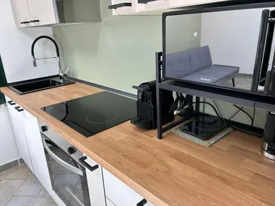 Cucina o angolo cottura di Appartamento vicino spiaggia