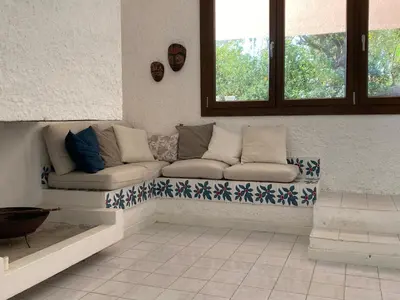 Area soggiorno di Seaview Villa, 4 bedrooms, 5 min walk to beach