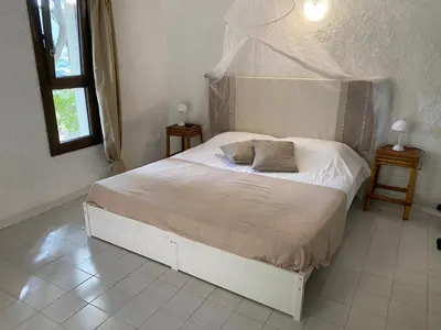 Letto o letti in una camera di Seaview Villa, 4 bedrooms, 5 min walk to beach