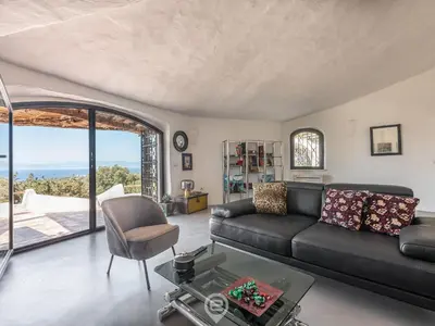 Area soggiorno di Spectacular Seaview Escape