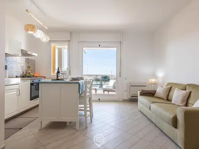 Cucina o angolo cottura di Poetto Panoramic Apartment