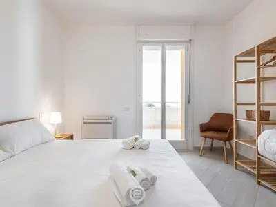 Letto o letti in una camera di Poetto Panoramic Apartment