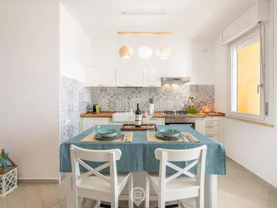 Cucina o angolo cottura di Poetto Panoramic Apartment