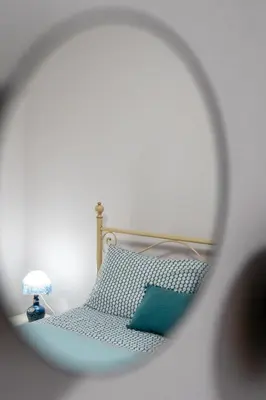 Letto o letti in una camera di Villa Quattro Archi