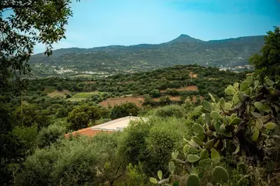 Paesaggio naturale nelle vicinanze della villa