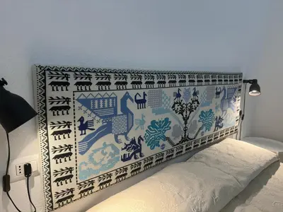 Letto o letti in una camera di Casa Stewart - Levante