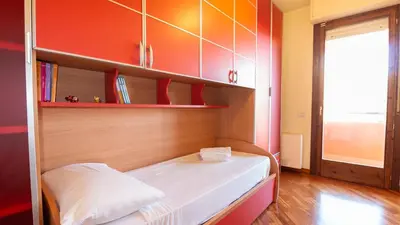 Letto o letti in una camera di Villino Octagon